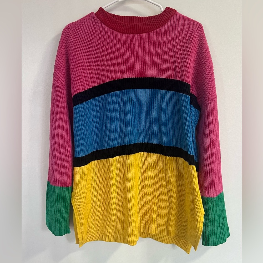 Lazy Oaf Colorblock Knit Sweater - image 2